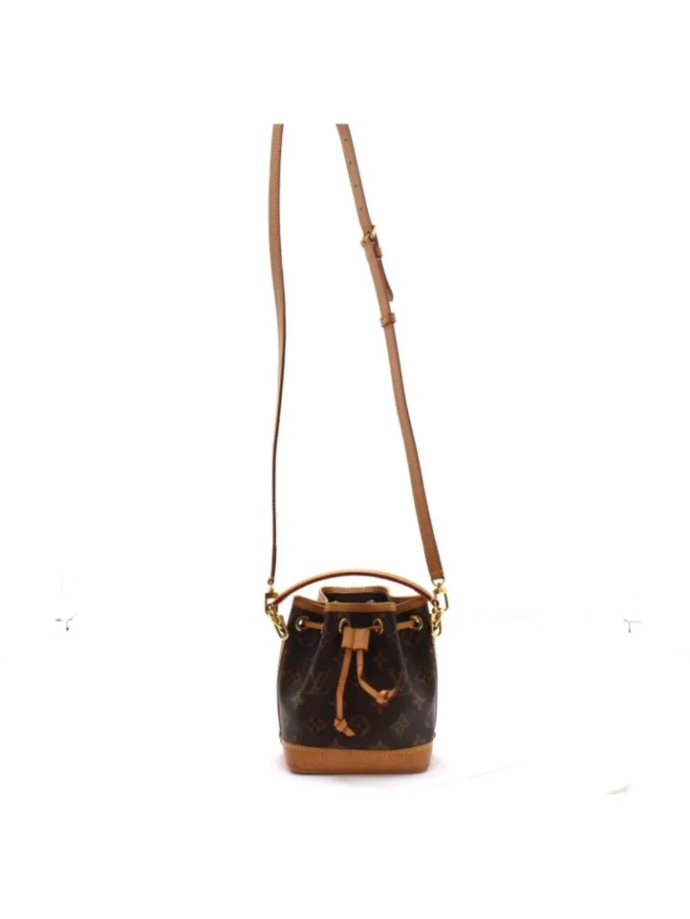 Louis Vuitton Nano Noe Monogram Shoulder Bag Canvas